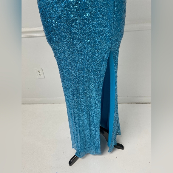 NWT Fiesta Blue Sequin Dress XL - Picture 3 of 9